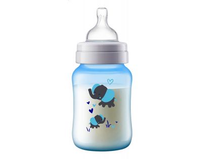 Philips Avent Fľaša Anti-Colic 260 ml, 1 ks modrá slon