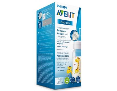 Philips Avent Fľaša Anti-Colic 260 ml, 1 ks žirafa
