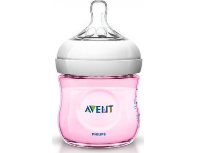Dojčenská fľaša Natural 125 ml ružová Philips Avent