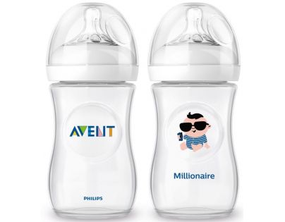 Philips Avent Láhev Natural 260 ml a Milionář 260 ml