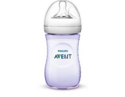 Avent fľaša Natural fialová PP 260 ml