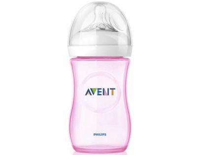 AVENT Fľaša Natural PP 260 ml bez BPA ružová