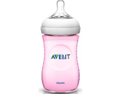 AVENT Fľaša Natural PP 260 ml bez BPA ružová