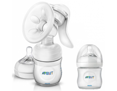 Philips Avent Odsávačka Natural se zásobníkem 125 ml a lahvičkou
