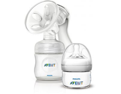 Philips Avent Odsávačka Natural se zásobníkem 125 ml a lahvičkou