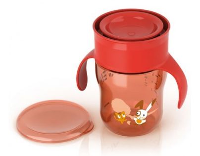 Avent Kúzelný hrnček 360 ° 260 ml červená