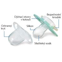 Philips Avent Šidítko Exclusive 6 -18m 2ks - Modrá 2
