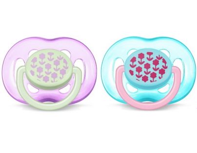 Avent Cumlík silikónový Obrázok 6-18m, 2ks