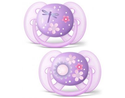 Philips Avent Cumlík Ultrasoft Deco 6-18 m 2 ks dievča
