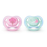Philips Avent Šidítko Ultra air Deco Dívky 0-6m+ 2 ks Philips Avent Šidítko Ultra air Deco Dívky 0-6m+ 2 ks