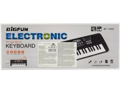 Pianko 37 kláves s mikrofónom + prehrávač MP3 5V