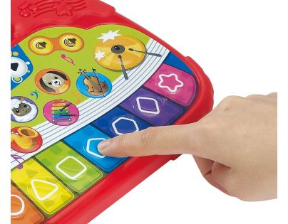 Teddies Pianko pre najmenších so zvieratkami 25 cm