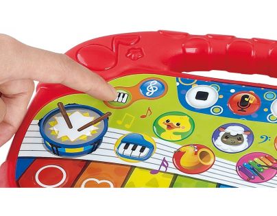 Teddies Pianko pre najmenších so zvieratkami 25 cm