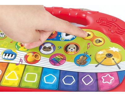 Teddies Pianko pre najmenších so zvieratkami 25 cm