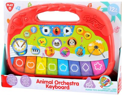 Teddies Pianko pre najmenších so zvieratkami 25 cm