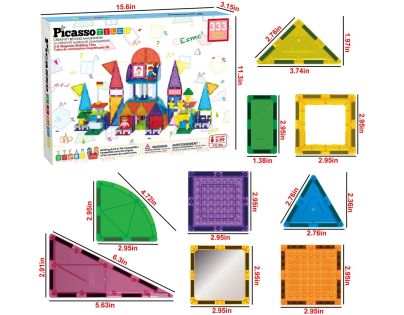 PICASSO stavebnica 333ks stavebných blokov set