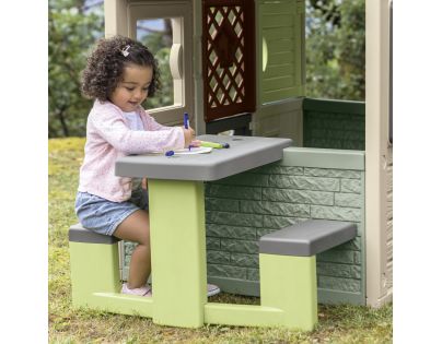 Smoby Piknikový stolček Life s lavicami k domčeku