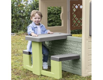 Smoby Piknikový stolček Life s lavicami k domčeku