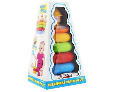 Pilsan Stavebnica pyramída z farebných krúžkov