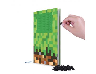 Pixie Crew Denník A5 Minecraft zelenohnedý
