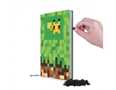 Pixie Crew Denník A5 Minecraft zelenohnedý