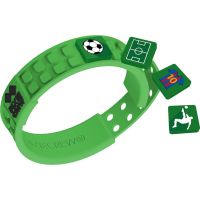 Pixie Crew Futbalový tematický pixelový náramok zelený 2