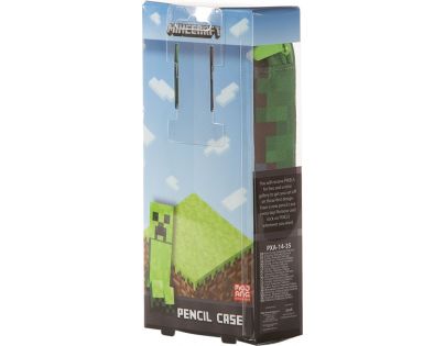Pixie Crew Minecraft Študentský peračník zelenohnedý s malým panelom