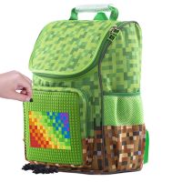 Pixie Crew Školská aktovka Minecraft zelenohnedá 2