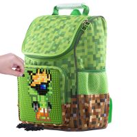 Pixie Crew Školská aktovka Minecraft zelenohnedá 3