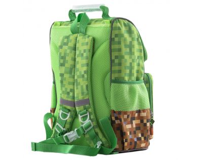 Pixie Crew Školská aktovka Minecraft zelenohnedá