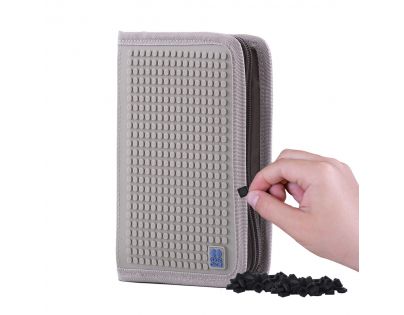 Pixie Crew Školský peračník Minecraft šedomodrý