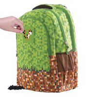 Pixie Crew Študentský batoh Minecraft zeleno-hnedý 3