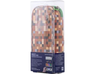 Pixie Crew Študentský peračník Minecraft zelenohnedý
