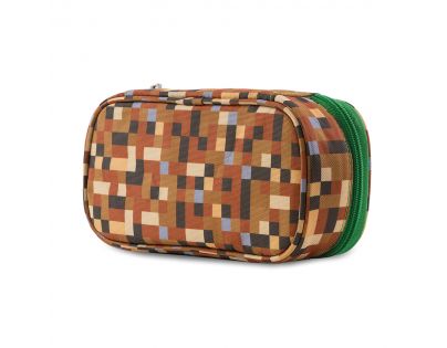 Pixie Crew Študentský peračník Minecraft zelenohnedý