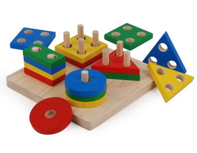 Plan Toys Doska s geometrickými tvarmi
