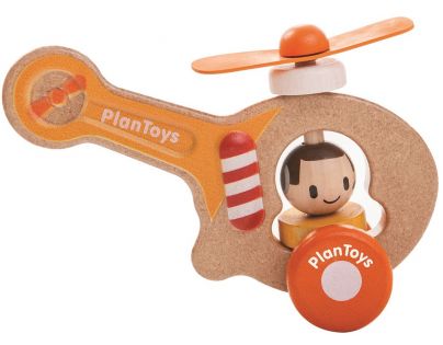 Plantoys Drevená helikoptéra