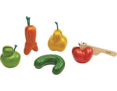 Plan Toys Krivé ovocie a zelenina