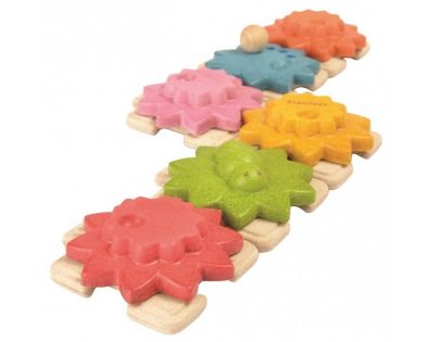 Plan Toys Ozubené kolesá a puzzle štandard