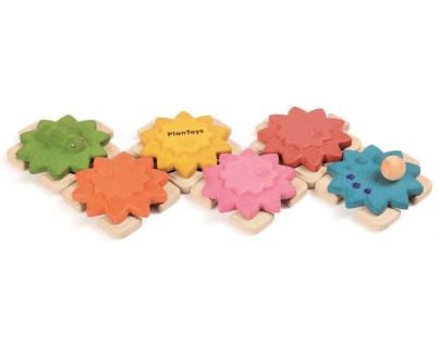Plan Toys Ozubené kolesá a puzzle štandard