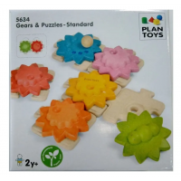 Plan Toys Ozubené kolesá a puzzle štandard 5