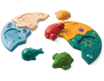 PlanToys Puzzle Morský život 8 dielikov