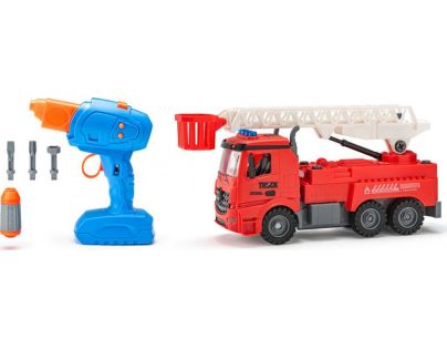 Plastica Auto Hasič na diaľkové ovládanie stavebnice 30 cm