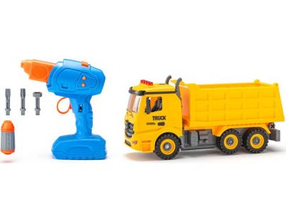 Plastica Auto Sklápačka na diaľkové ovládanie stavebnice 26 cm