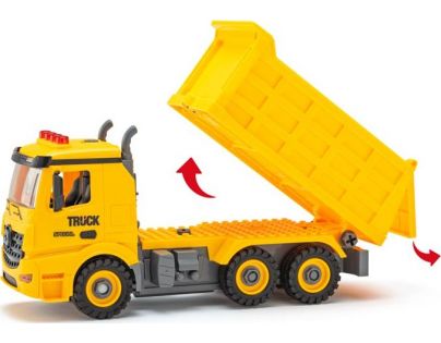Plastica Auto Sklápačka na diaľkové ovládanie stavebnice 26 cm