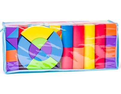 Plastica Penové kocky veľké v PVC taške 52 dielikov
