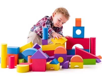 Plastica Penové kocky veľké v PVC taške 52 dielikov