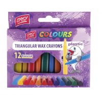 Plastissimo Voskovky trojhranné plastic mix 12 barev Plastissimo Voskovky trojhranné plastic mix 12 barev