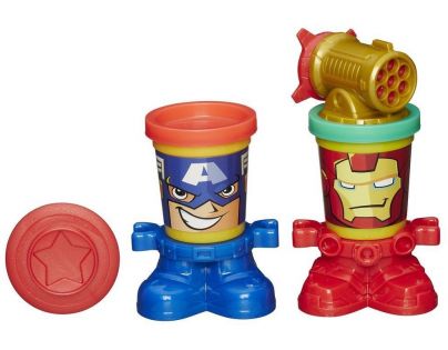 PlayDoh Avengers Kelímky ve tvaru hrdinů Captain Amerika a Iron Man