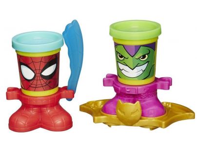 PlayDoh Avengers Kelímky ve tvaru hrdinů SpiderMan a Green Goblin