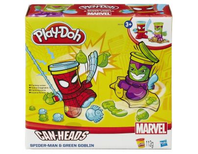 PlayDoh Avengers Kelímky ve tvaru hrdinů SpiderMan a Green Goblin